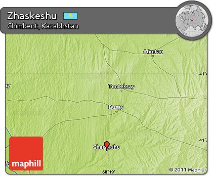 Physical Map of Zhaskeshu