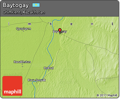 Physical Map of Baytogay