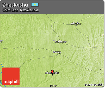 Physical Map of Zhaskeshu