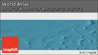 Satellite Panoramic Map of the Area around 41° 43' 14" N, 6° 1' 30" E