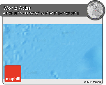 Physical 3D Map of the Area around 41° 43' 14" N, 6° 52' 30" E