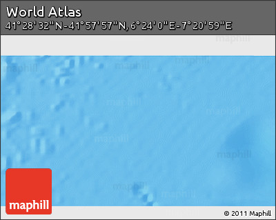 Physical 3D Map of the Area around 41° 43' 14" N, 6° 52' 30" E
