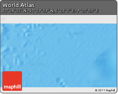 Physical 3D Map of the Area around 41° 43' 14" N, 6° 52' 30" E