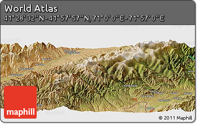 Satellite Panoramic Map of the Area around 41° 43' 14" N, 71° 28' 29" E