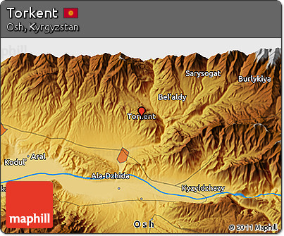 Physical 3D Map of Torkent