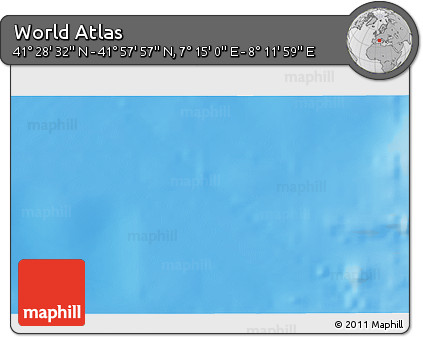 Physical 3D Map of the Area around 41° 43' 14" N, 7° 43' 29" E