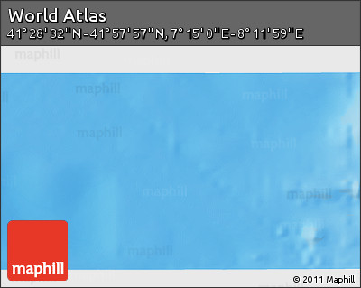 Physical 3D Map of the Area around 41° 43' 14" N, 7° 43' 29" E