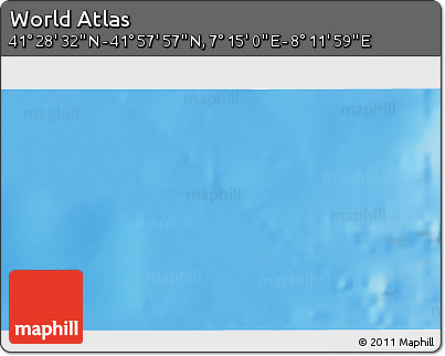 Physical 3D Map of the Area around 41° 43' 14" N, 7° 43' 29" E