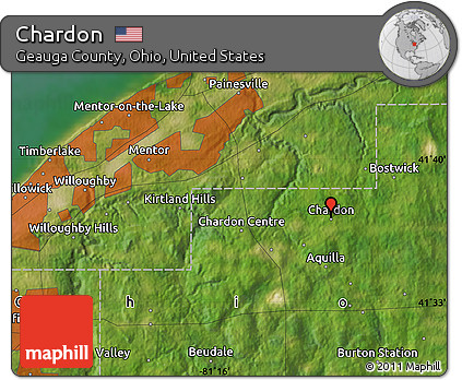 Satellite Map of Chardon