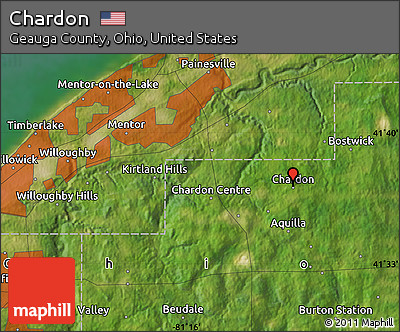 Satellite Map of Chardon