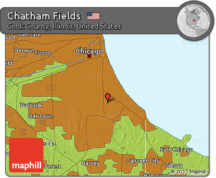 Physical 3D Map of Chatham Fields