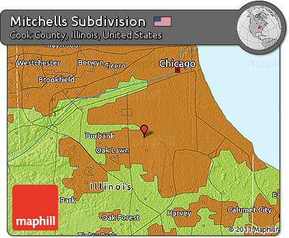 Physical 3D Map of Mitchells Subdivision