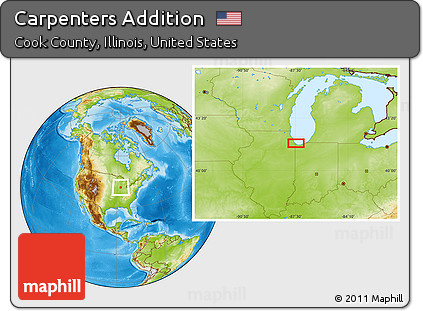 Physical Location Map of Carpenters Addition