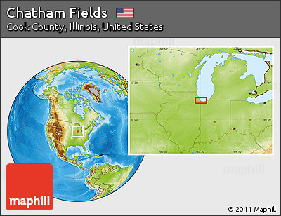Physical Location Map of Chatham Fields