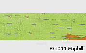 Physical Panoramic Map of the area around 41° 43' 14" N, 90° 52' 30" W
