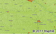 Physical Map of the area around 41° 43' 14" N, 91° 43' 29" W