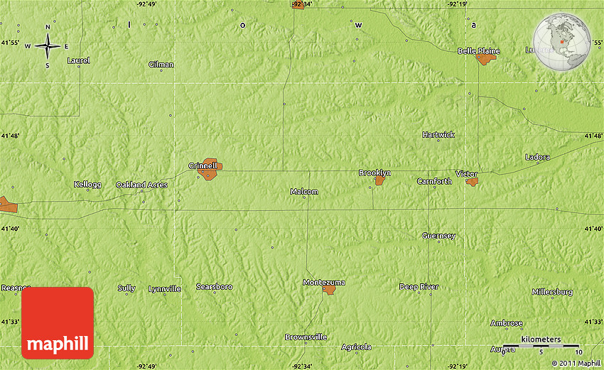 Physical Map of Chelsea