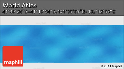 Physical Panoramic Map of the Area around 41° 25' 39" S, 102° 4' 29" E
