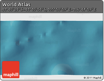 Satellite 3D Map of the Area around 41° 25' 39" S, 106° 19' 29" E