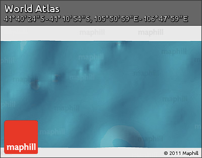 Satellite 3D Map of the Area around 41° 25' 39" S, 106° 19' 29" E