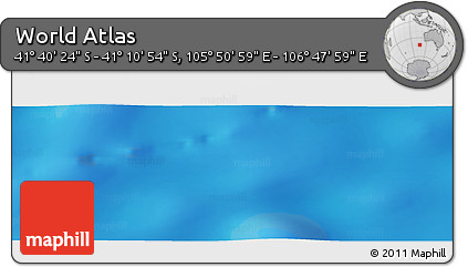Physical Panoramic Map of the Area around 41° 25' 39" S, 106° 19' 29" E