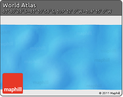 Physical 3D Map of the Area around 41° 25' 39" S, 108° 43' 29" W