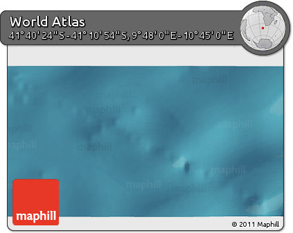 Satellite 3D Map of the Area around 41° 25' 39" S, 10° 16' 30" E