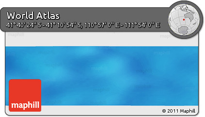Physical Panoramic Map of the Area around 41° 25' 39" S, 111° 25' 30" E