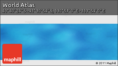 Physical Panoramic Map of the Area around 41° 25' 39" S, 111° 25' 30" E