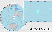 Gray Location Map of the area around 41° 25' 39" S, 112° 16' 30" E