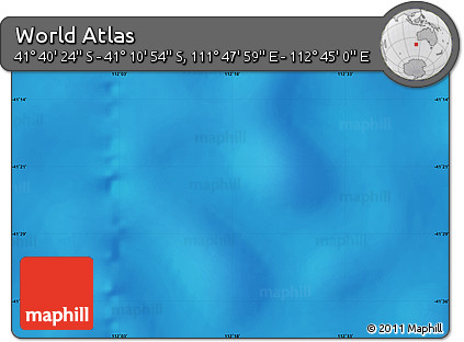Physical Map of the Area around 41° 25' 39" S, 112° 16' 30" E