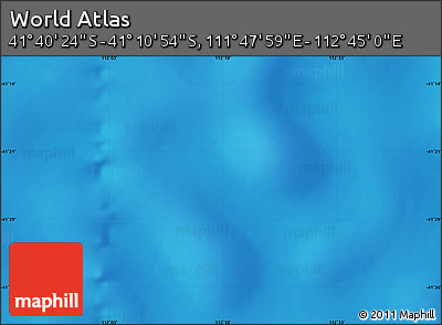 Physical Map of the Area around 41° 25' 39" S, 112° 16' 30" E