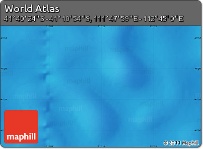 Physical Map of the Area around 41° 25' 39" S, 112° 16' 30" E