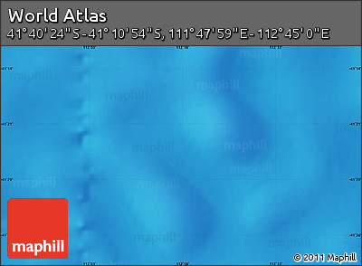 Shaded Relief Map of the Area around 41° 25' 39" S, 112° 16' 30" E