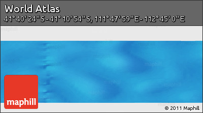 Physical Panoramic Map of the Area around 41° 25' 39" S, 112° 16' 30" E
