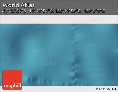 Satellite 3D Map of the Area around 41° 25' 39" S, 132° 40' 30" E