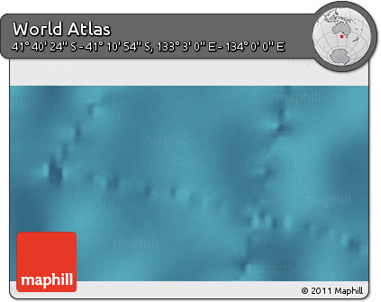 Satellite 3D Map of the Area around 41° 25' 39" S, 133° 31' 30" E