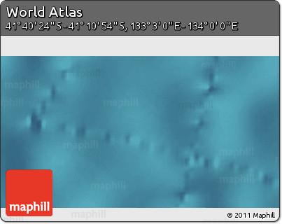 Satellite 3D Map of the Area around 41° 25' 39" S, 133° 31' 30" E