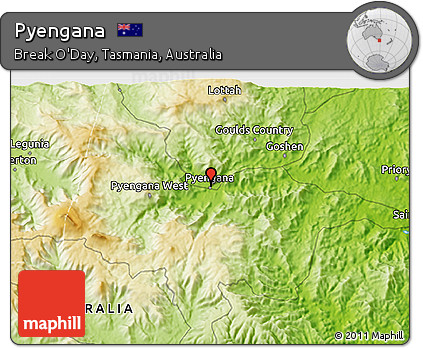 Physical 3D Map of Pyengana