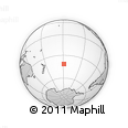 Outline Map of the Area around 41° 25' 39" S, 148° 40' 30" W, rectangular outline