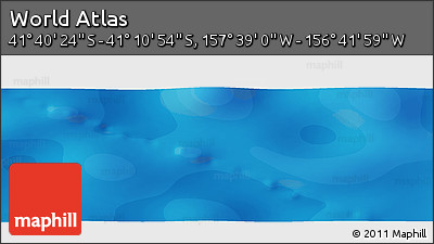 Political Panoramic Map of the Area around 41° 25' 39" S, 157° 10' 30" W