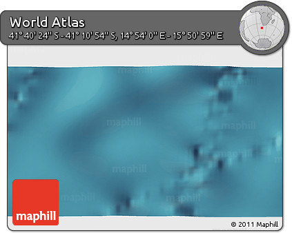 Satellite 3D Map of the Area around 41° 25' 39" S, 15° 22' 30" E