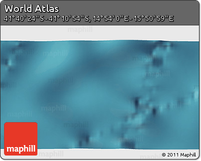 Satellite 3D Map of the Area around 41° 25' 39" S, 15° 22' 30" E