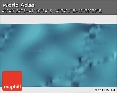 Satellite 3D Map of the Area around 41° 25' 39" S, 15° 22' 30" E