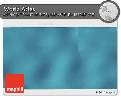 Satellite 3D Map of the Area around 41° 25' 39" S, 163° 16' 30" E