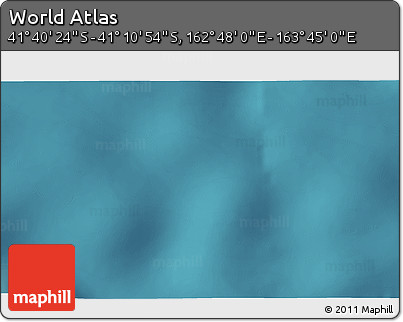 Satellite 3D Map of the Area around 41° 25' 39" S, 163° 16' 30" E