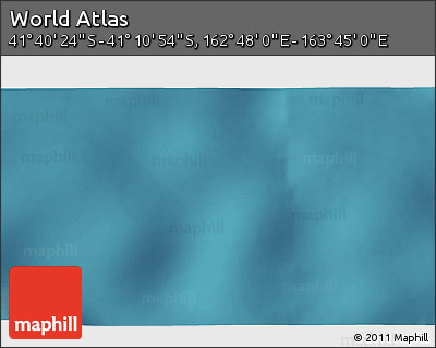 Satellite 3D Map of the Area around 41° 25' 39" S, 163° 16' 30" E
