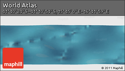 Satellite Panoramic Map of the Area around 41° 25' 39" S, 16° 13' 30" E