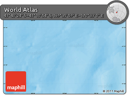 Political Map of the Area around 41° 25' 39" S, 170° 4' 29" E