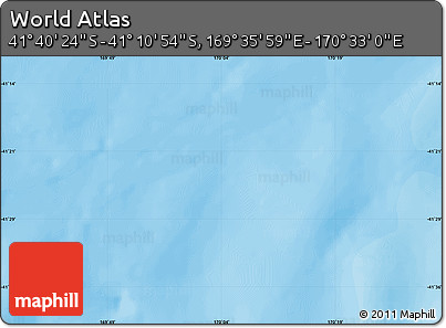 Political Map of the Area around 41° 25' 39" S, 170° 4' 29" E
